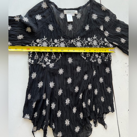 Coldwater Creek Sheer handkerchief shirt - Picture 5 of 5